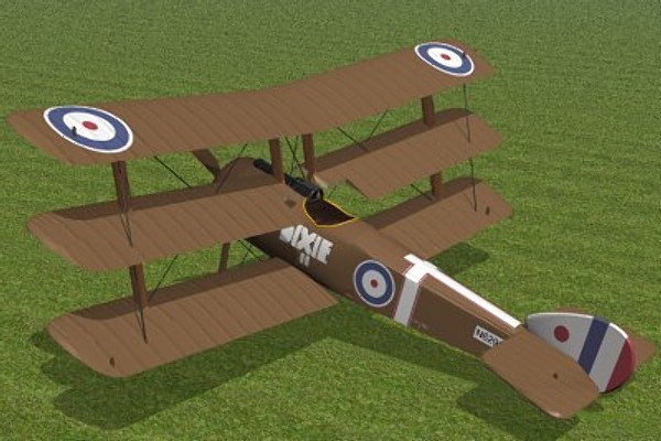 3d sopwith triplane fighter - Sopwith Triplane by pbratt